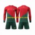 Camiseta de Fútbol Portugal Niño Casa Copa Mundial 2022 Manga Larga