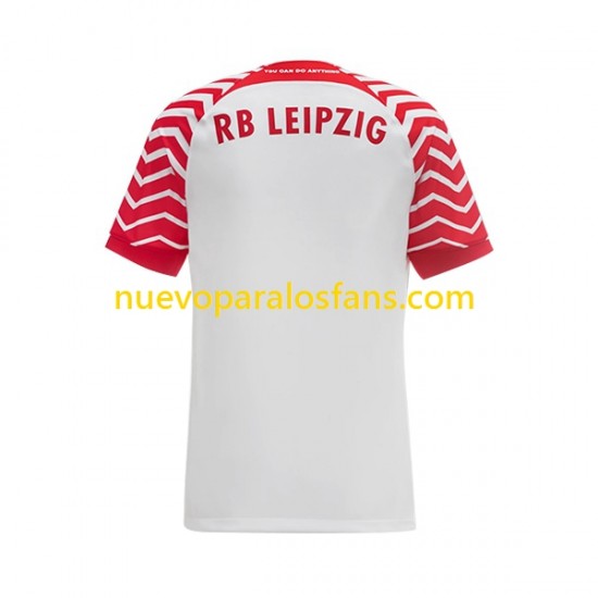 Camiseta de Fútbol RB Leipzig Hombre Casa 2023-2024 Manga Corta