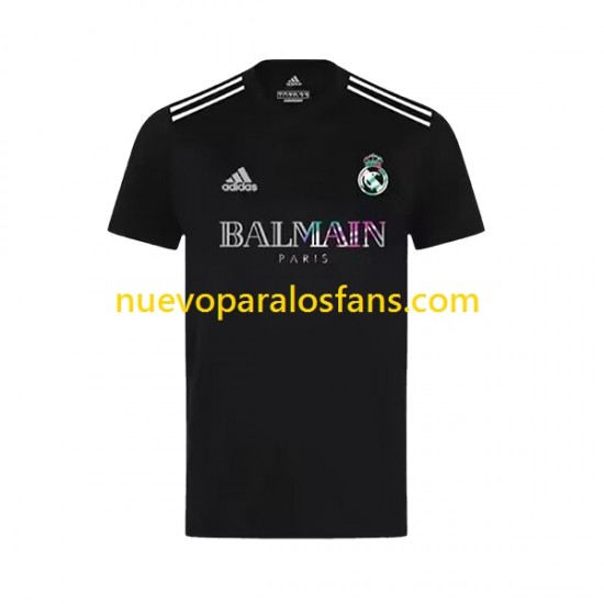 Camiseta de Fútbol Real Madrid Balmain Hombre 2023-2024 Manga Corta