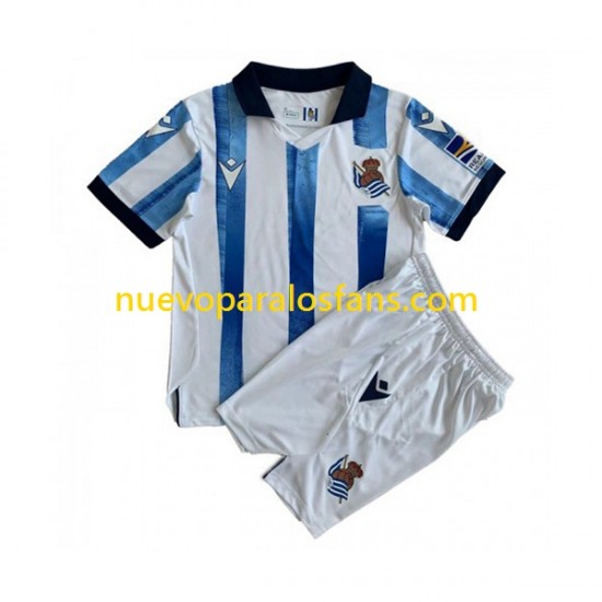 Camiseta de Fútbol Real Sociedad Niño Casa 2023-2024 Manga Corta