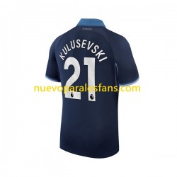Camiseta de Fútbol Tottenham Hotspur Kulusevski 21 Hombre Exterior 2023-2024 Manga Corta