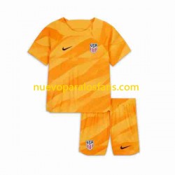 Camiseta de Fútbol Estados Unidos Portero Niño Exterior 2023-2024 Manga Corta