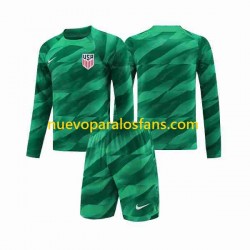 Camiseta de Fútbol Estados Unidos Portero Niño Casa 2023-2024 Manga Larga