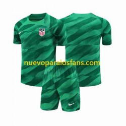 Camiseta de Fútbol Estados Unidos Portero Niño Casa 2023-2024 Manga Corta