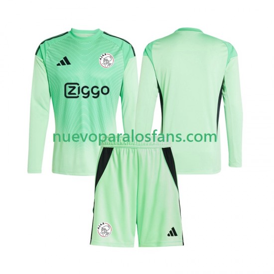 Camiseta de Fútbol AFC Ajax Portero Niño Casa 2025-2026 Manga Larga