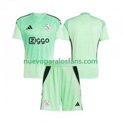 Camiseta de Fútbol AFC Ajax Portero Niño Casa 2025-2026 Manga Corta