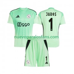 Camiseta de Fútbol AFC Ajax Vitezslav Jaros 1 Portero Niño Casa 2025-2026 Manga Corta