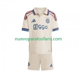 Camiseta de Fútbol AFC Ajax Niño Tercera 2025-2026 Manga Corta