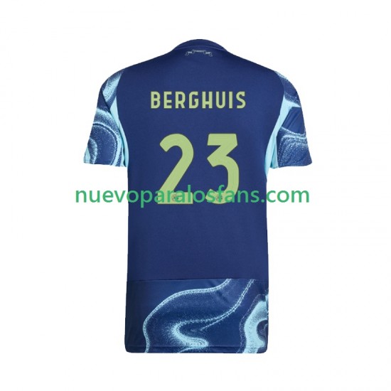 Camiseta de Fútbol AFC Ajax Steven Berghuis 23 Hombre Exterior 2025-2026 Manga Corta