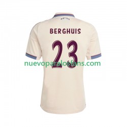 Camiseta de Fútbol AFC Ajax Steven Berghuis 23 Hombre Tercera 2025-2026 Manga Corta