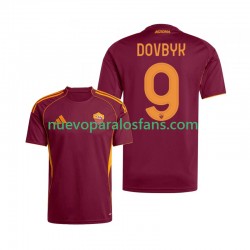Camiseta de Fútbol AS Roma Artem Dovbyk 9 Hombre Casa 2025-2026 Manga Corta
