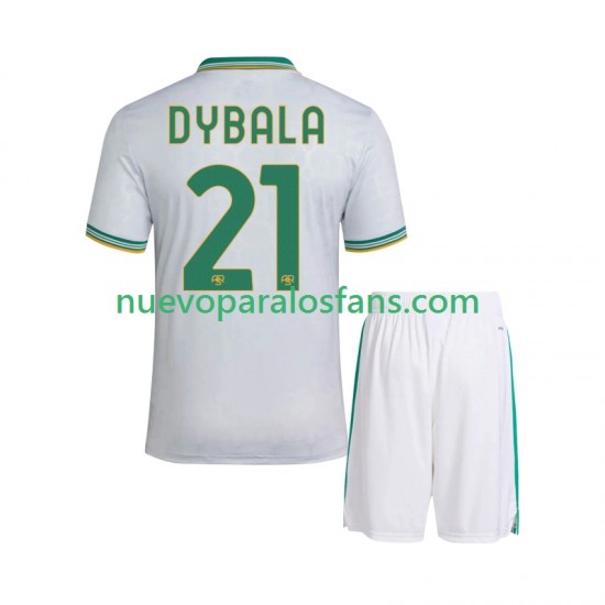 Camiseta de Fútbol AS Roma Dybala 21 Niño Tercera 2025-2026 Manga Corta