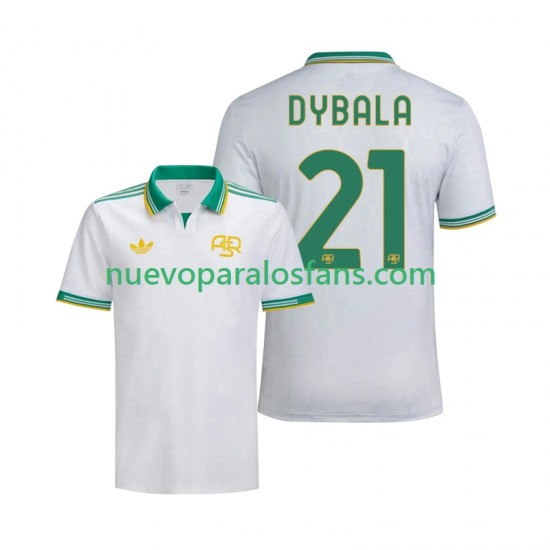 Camiseta de Fútbol AS Roma Dybala 21 Hombre Tercera 2025-2026 Manga Corta
