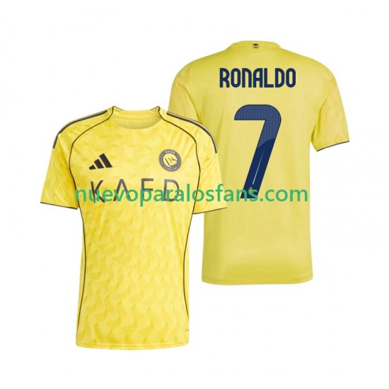 Camiseta de Fútbol Al Nassr Cristiano Ronaldo 7 Hombre Casa 2025-2026 Manga Corta