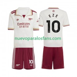 Camiseta de Fútbol Arsenal Eberechi Eze 10 Niño Tercera 2025-2026 Manga Corta