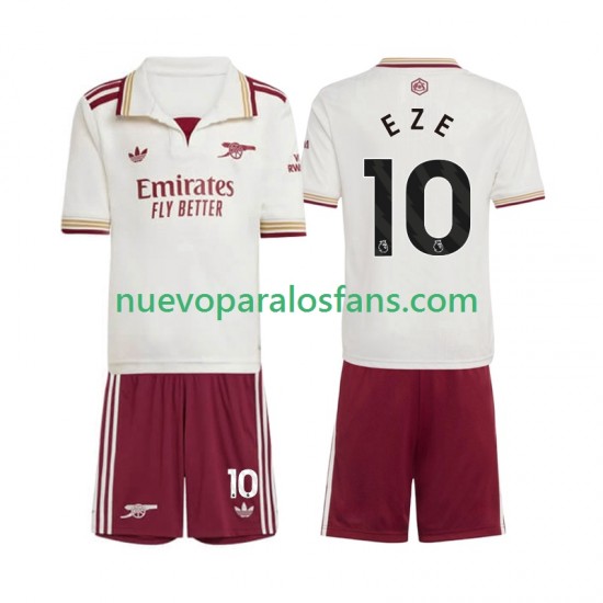 Camiseta de Fútbol Arsenal Eberechi Eze 10 Niño Tercera 2025-2026 Manga Corta