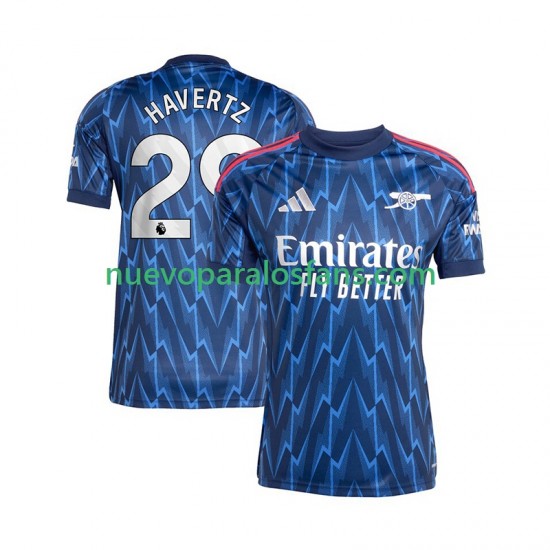 Camiseta de Fútbol Arsenal Kai Havertz 29 Hombre Exterior 2025-2026 Manga Corta
