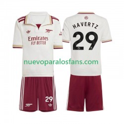 Camiseta de Fútbol Arsenal Kai Havertz 29 Niño Tercera 2025-2026 Manga Corta