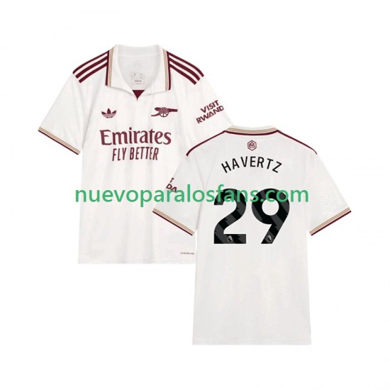 Camiseta de Fútbol Arsenal Kai Havertz 29 Hombre Tercera 2025-2026 Manga Corta
