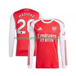 Camiseta de Fútbol Arsenal Noni Madueke 20 Hombre Casa 2025-2026 Manga Larga