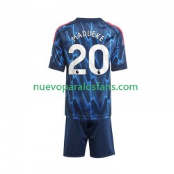 Camiseta de Fútbol Arsenal Noni Madueke 20 Niño Exterior 2025-2026 Manga Corta