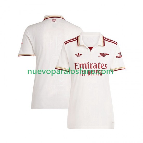 Camiseta de Fútbol Arsenal Mujer Tercera 2025-2026 Manga Corta