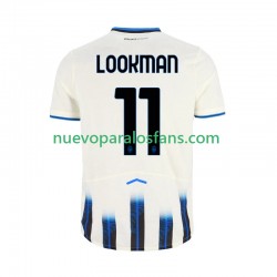Camiseta de Fútbol Atalanta Ademola Lookman 11 Hombre Exterior 2025-2026 Manga Corta