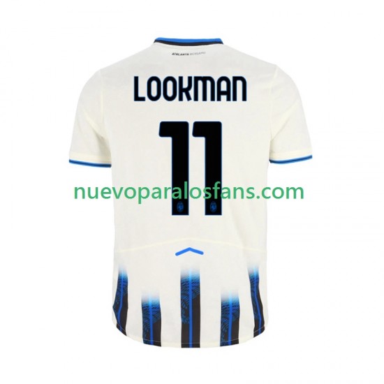 Camiseta de Fútbol Atalanta Ademola Lookman 11 Hombre Exterior 2025-2026 Manga Corta