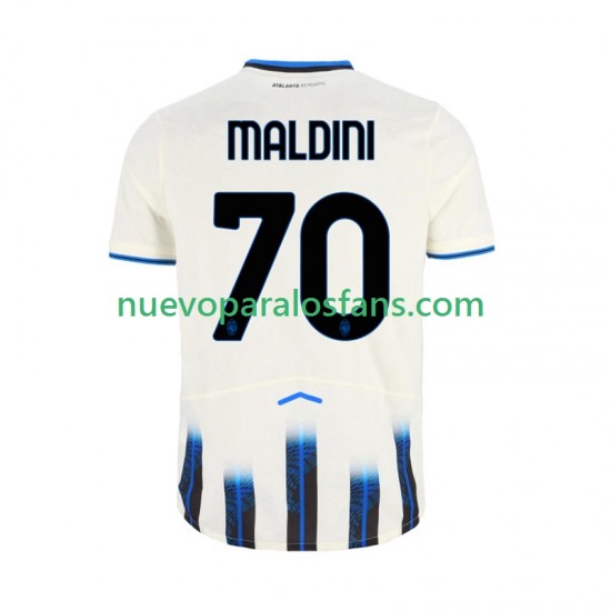 Camiseta de Fútbol Atalanta Daniel Maldini 70 Hombre Exterior 2025-2026 Manga Corta