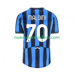 Camiseta de Fútbol Atalanta Daniel Maldini 70 Hombre Casa 2025-2026 Manga Corta