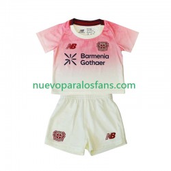 Camiseta de Fútbol Bayer 04 Leverkusen Niño Exterior 2025-2026 Manga Corta