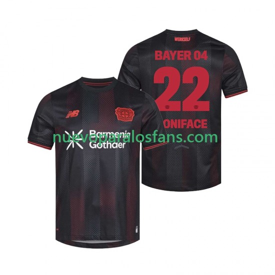 Camiseta de Fútbol Bayer 04 Leverkusen Victor Boniface 22 Hombre Casa 2025-2026 Manga Corta