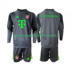Camiseta de Fútbol Bayern de Múnich Portero Niño Exterior 2025-2026 Manga Larga