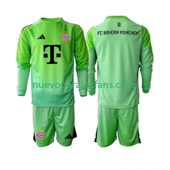 Camiseta de Fútbol Bayern de Múnich Portero Niño Casa 2025-2026 Manga Larga