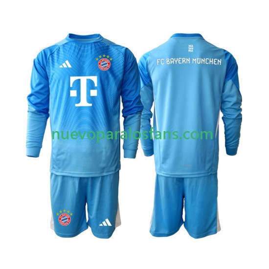 Camiseta de Fútbol Bayern de Múnich Portero Niño Tercera 2025-2026 Manga Larga