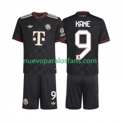 Camiseta de Fútbol Bayern de Múnich Harry Kane 9 Niño Tercera 2025-2026 Manga Corta