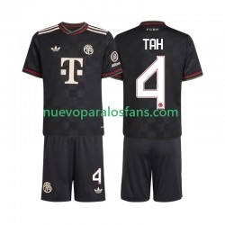 Camiseta de Fútbol Bayern de Múnich Jonathan Tah 4 Niño Tercera 2025-2026 Manga Corta