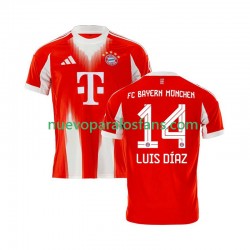 Camiseta de Fútbol Bayern de Múnich Luis Diaz 14 Hombre Casa 2025-2026 Manga Corta