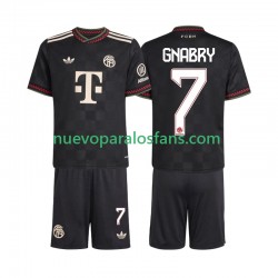 Camiseta de Fútbol Bayern de Múnich Serge Gnabry 7 Niño Tercera 2025-2026 Manga Corta