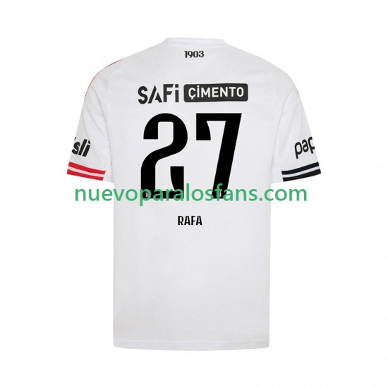 Camiseta de Fútbol Besiktas Rafa Silva 27 Hombre Casa 2025-2026 Manga Corta