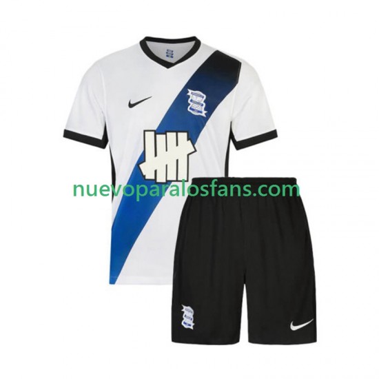 Camiseta de Fútbol Birmingham City Niño Exterior 2025-2026 Manga Corta