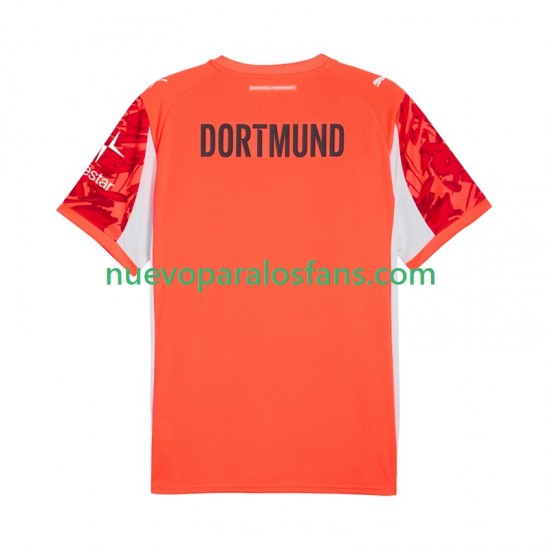 Camiseta de Fútbol Borussia Dortmund Portero Hombre Exterior 2025-2026 Manga Corta