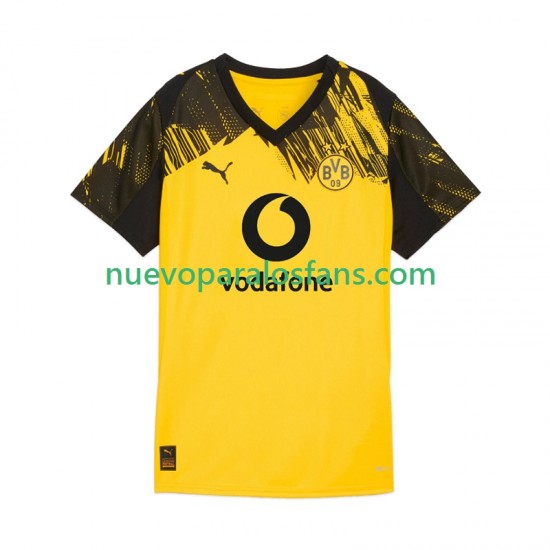 Camiseta de Fútbol Borussia Dortmund Hombre Casa 2025-2026 Manga Corta