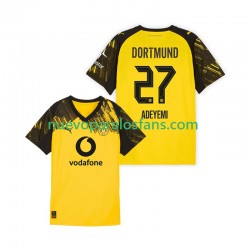 Camiseta de Fútbol Borussia Dortmund Karim Adeyemi 27 Hombre Casa 2025-2026 Manga Corta