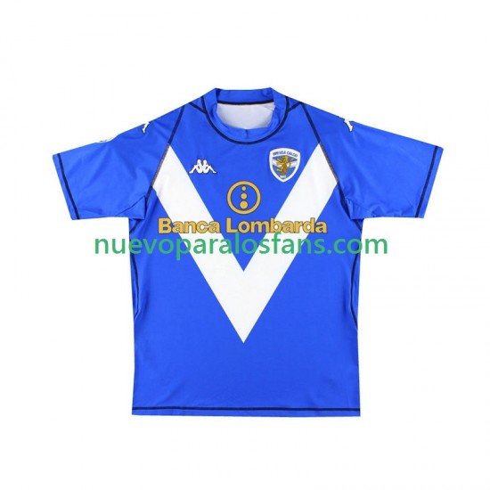 Camiseta de Fútbol Brescia Calcio 2003 Retro Hombre Casa 2004 Manga Corta