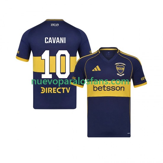 Camiseta de Fútbol CA Boca Juniors Edinson Cavani 10 Hombre Casa 2025-2026 Manga Corta