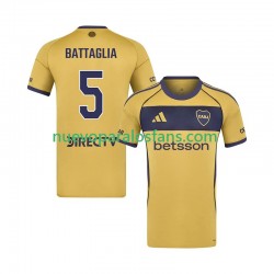 Camiseta de Fútbol CA Boca Juniors Rodrigo Battaglia 5 Hombre Exterior 2025-2026 Manga Corta