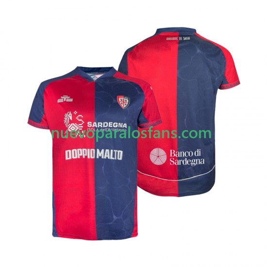 Camiseta de Fútbol Cagliari Hombre Casa 2025-2026 Manga Corta
