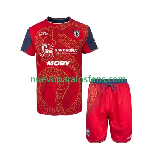 Camiseta de Fútbol Cagliari Special Niño Casa 2025-2026 Manga Corta