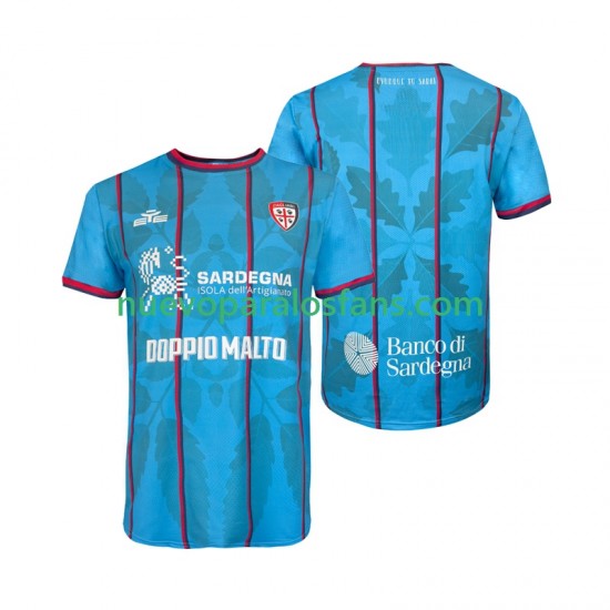 Camiseta de Fútbol Cagliari Hombre Tercera 2025-2026 Manga Corta